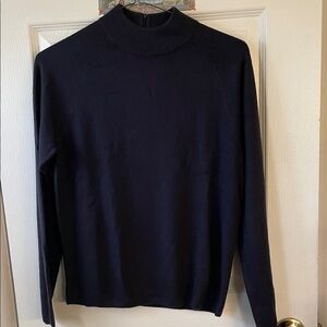 Elegant Navy Turtleneck Sweater